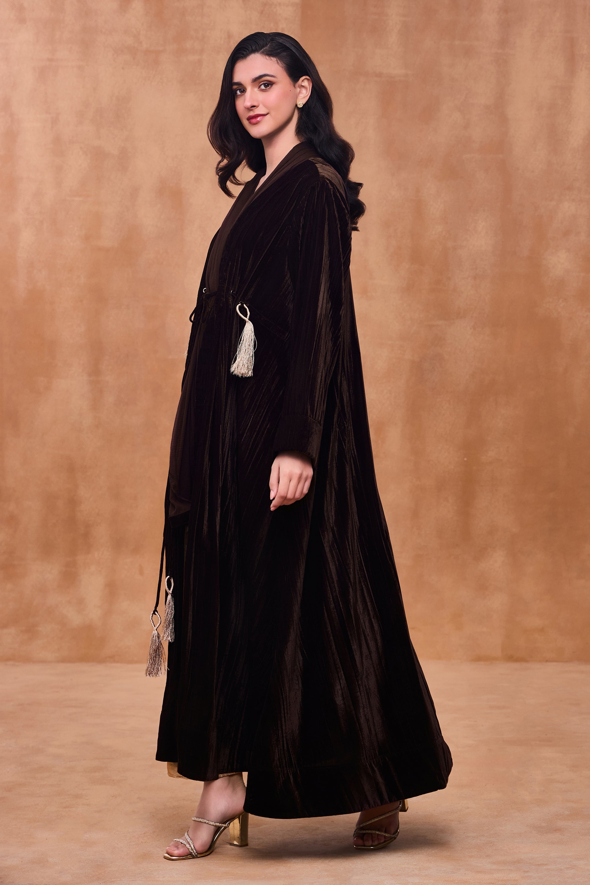 Jalvira Eyelet Detailing Abaya